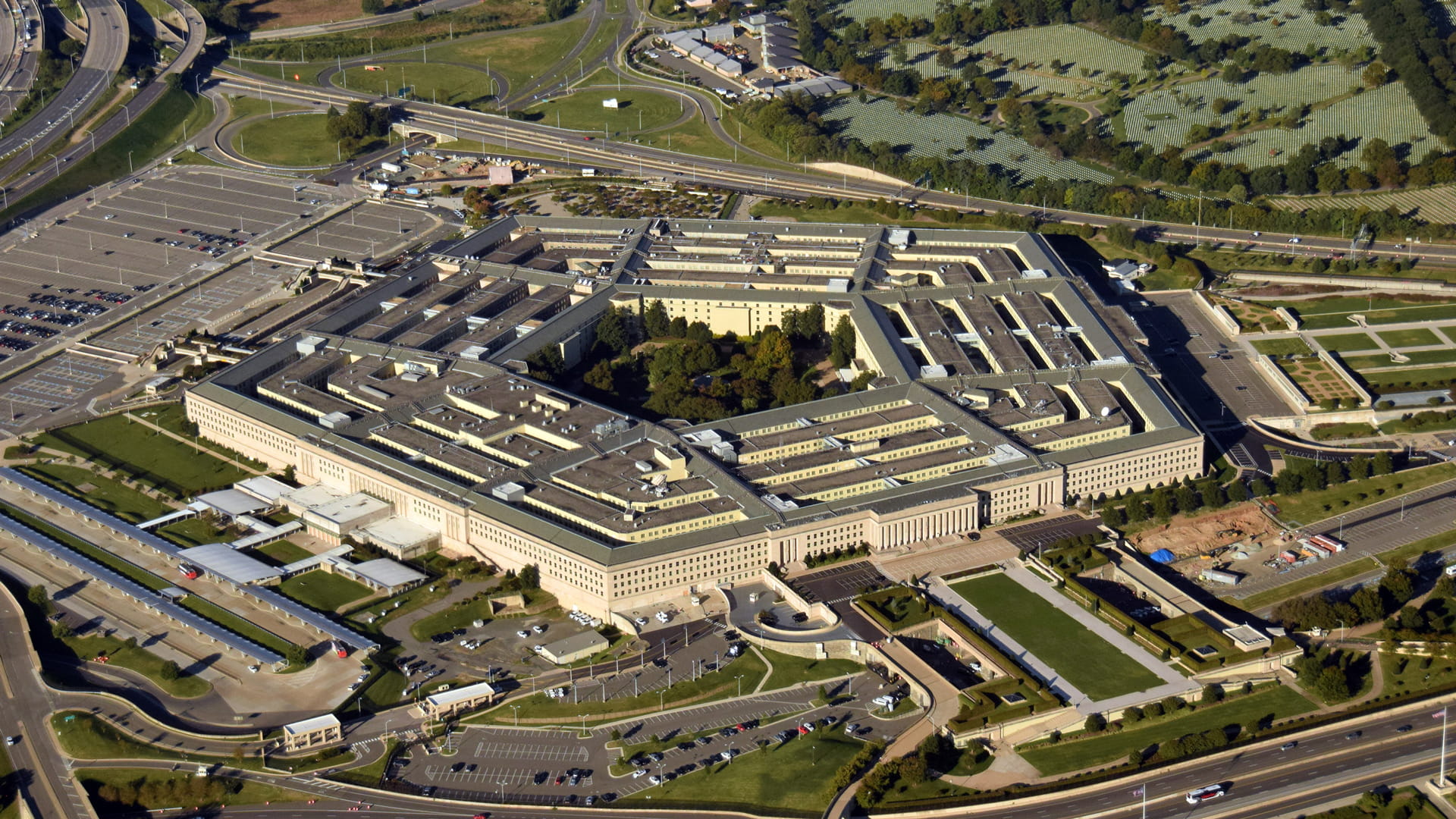 Aerial view of the Pentagon