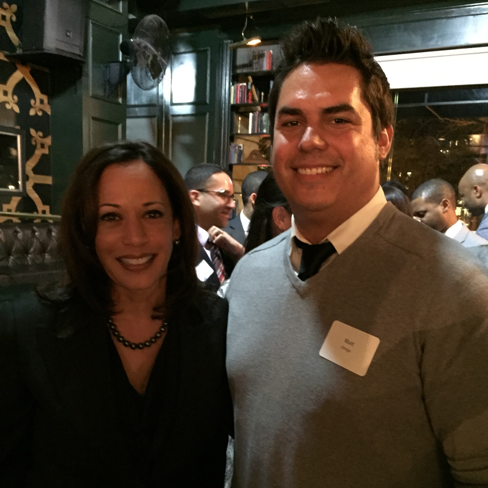Matt Ortega with Kamala Harris