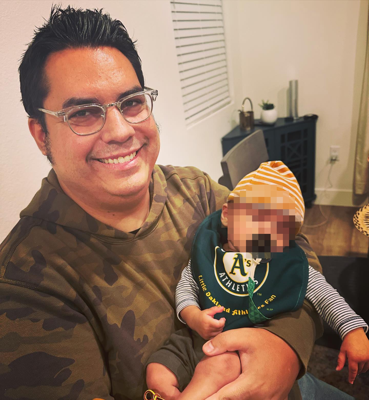 Matt with his youngest son, Nico